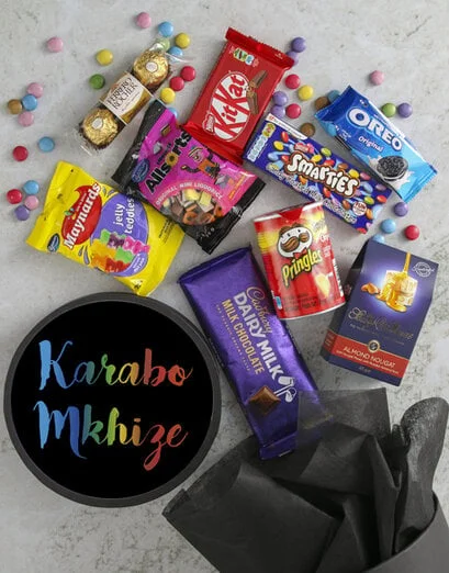Personalised Rainbow Sweet Hat Box - Product image