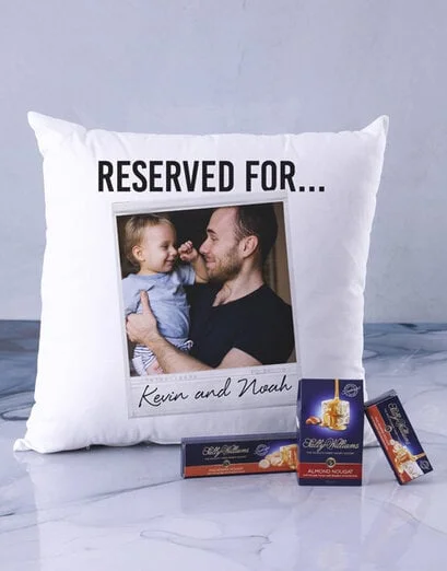 Personalised Reserved Photo Scatter Cushion - Product image