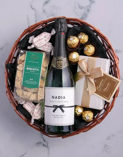 Personalised Ribbon Gourmet Hamper - Product image