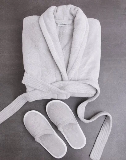 Personalised Rose Fleece Gown and Slipper Set