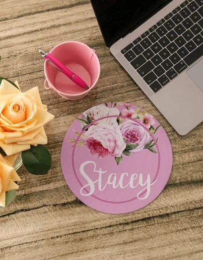 Personalised Roses Mouse Pad