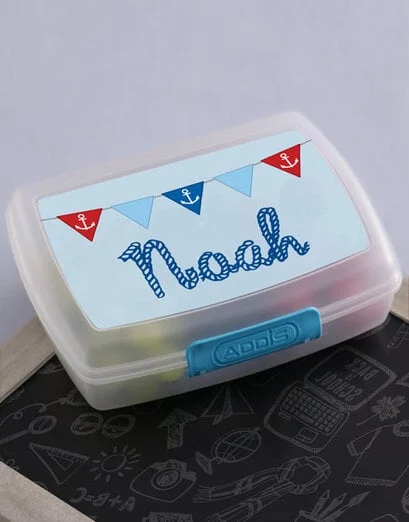 Personalised Sailor Boys Lunch Box - Product image