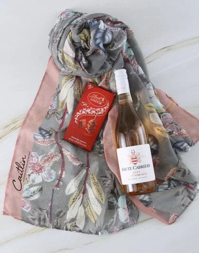 Personalised Scarf With Wine - Product image