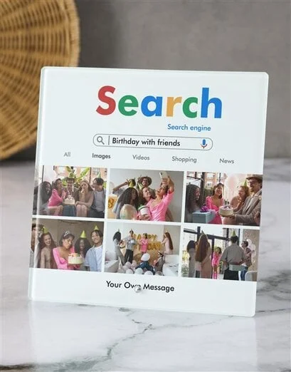 Personalised Search Glass Photo Gift