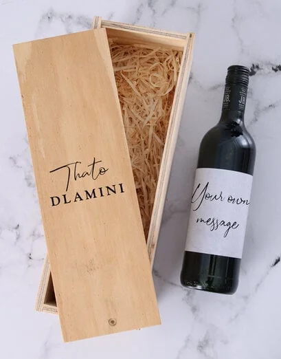 Personalised Signature Wine Crate - Product image