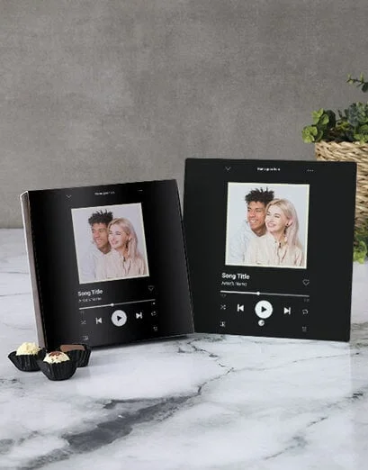 Personalised Song Title Photo Glass Tile - Product image