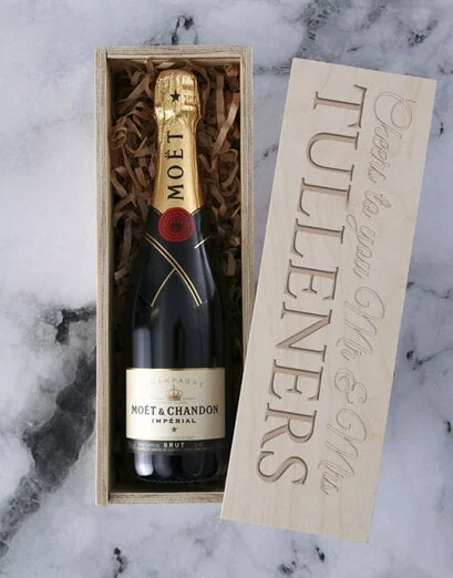 Personalised Sparkling Moet Crate - Product image