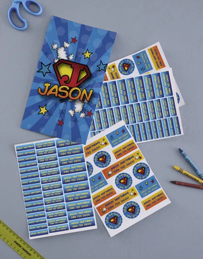 Personalised Super Kid Labels - Product image