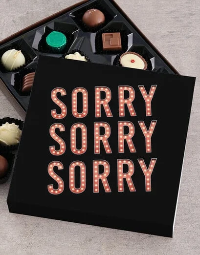 Personalised Thousand Apologies Chocolate Tray - Product image