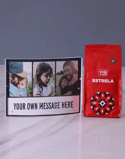 Personalised Three Photos Curved Photo Block - Product image