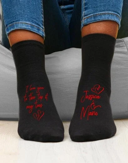 Personalised Till The Tip Of My Toes Socks - Product image