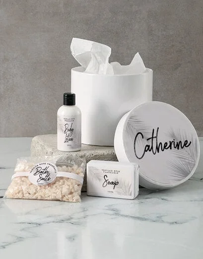 Personalised Tropical Pamper Hatbox - Product image