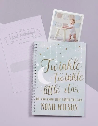Personalised Twinkle Babys First Year Journal