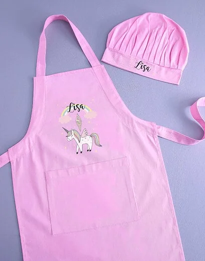 Personalised Unicorn Kids Apron - Product image