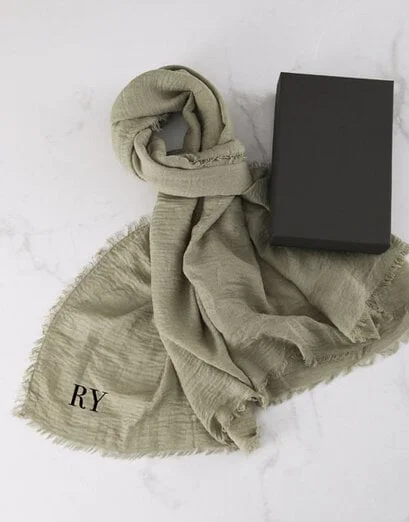 Personalised Verde Elegance Scarf