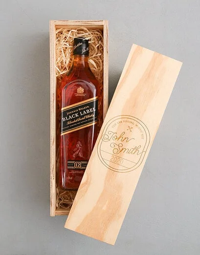Personalised Vintage Johnnie Walker Crate - Product image