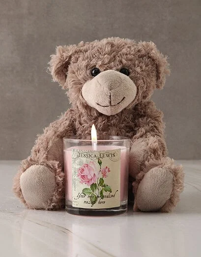 Personalised Vintage Rose Candle - Product image