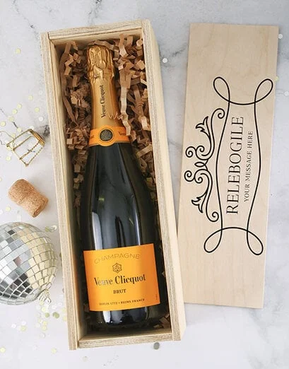 Personalised Vintage Veuve Bubbly Crate - Product image