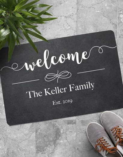 Personalised Welcome Family Est Doormat - Product image
