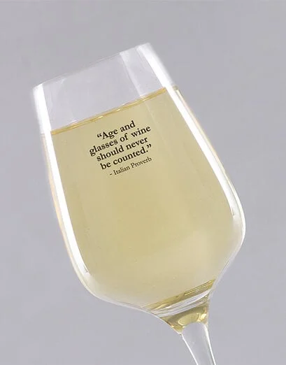 Personalised Well Aged Wine Glass - Product image
