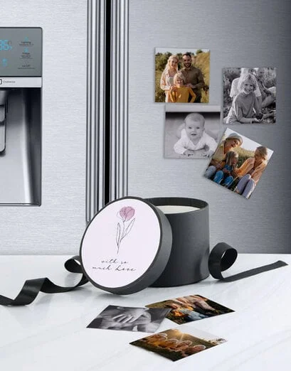 Personalised With Love Magnet Hat Box - Product image
