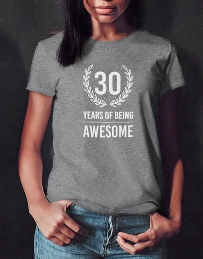 Personalised Years of Being Ladies T Shirt - Product image