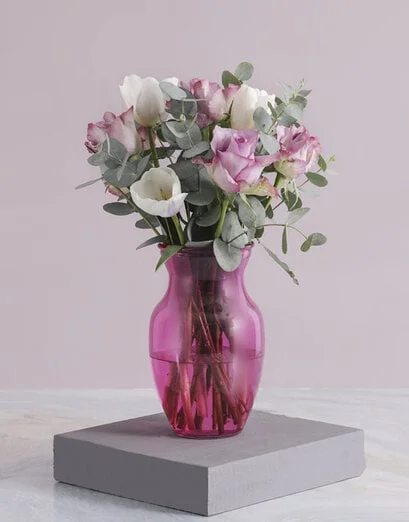Pink Delight Tulip Arrangements - Product image