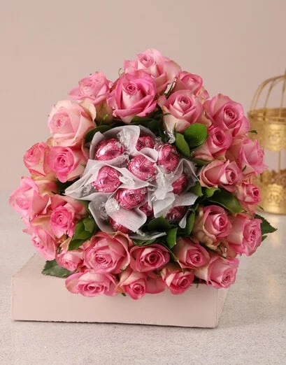 Pink Rosy Chocolate Arrangement - Product image