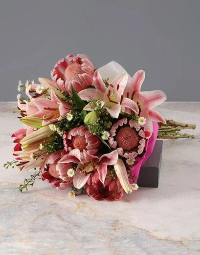 Protea and Stargazer Bouquet - Product image