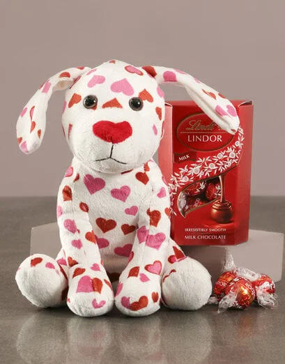 Puppy Love Teddy With Lindt Hamper - Product image