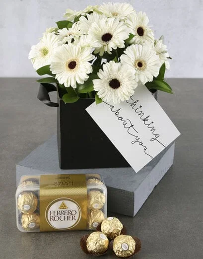 Pure Elegance Gerbera Ensemble Box - Product image