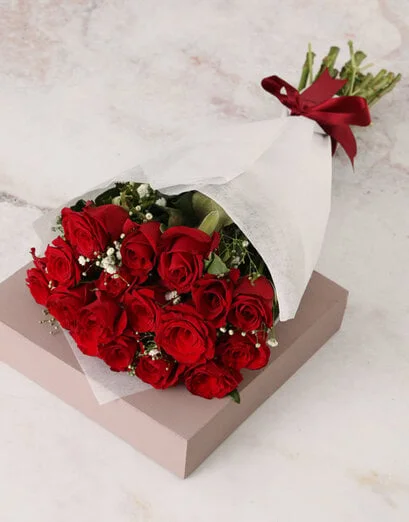 Radiant Red Rose and Million Star Bouquet - Product image