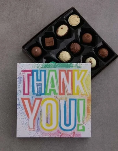 Rainbow Thank You Choc Tray - Product image