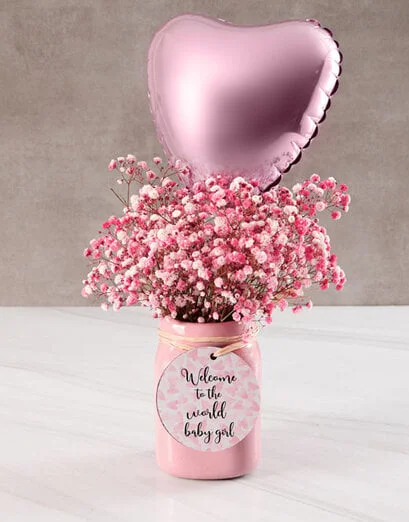Red Million Stars In A Pink Vase - Product image