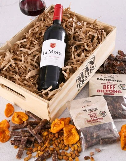 Red Wine Biltong and Nuts Man Crate - Product image