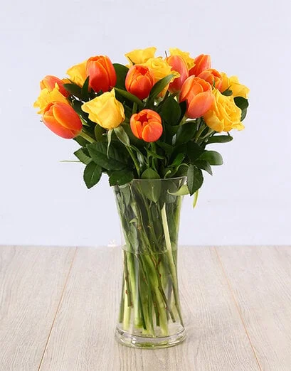 Rose and Tulip Vase - Product image