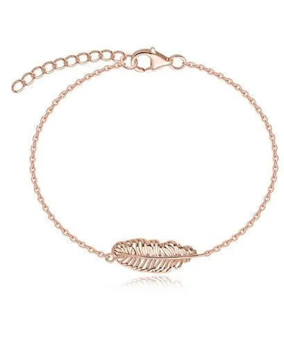 Rose Gold Feather Bracelet - Product image