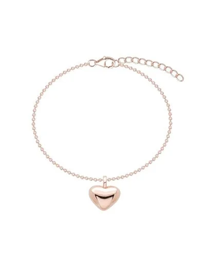 Rose Gold Puffed Heart Bracelet - Product image