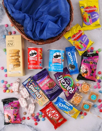 Round Basket of Sweet Treats - Product image
