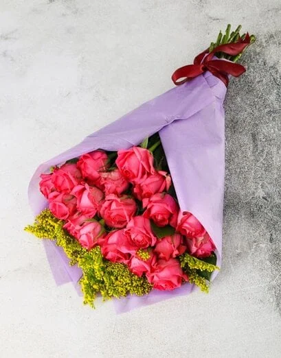 Seriously Cerise Rose Bouquet - Product image