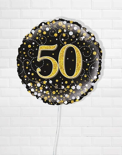 Sparkling Fiftieth Birthday Balloon - Product image