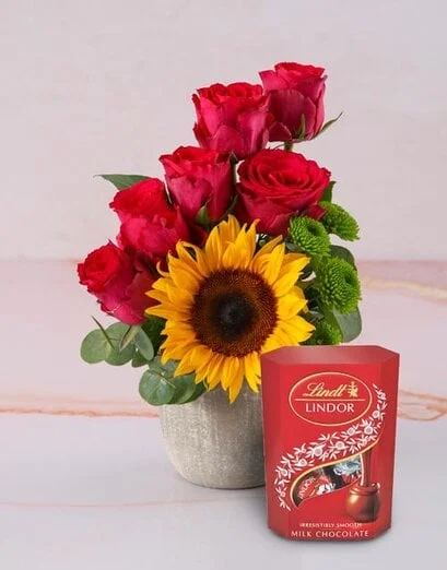 Special Sunflower And Mixed Bloom Arrangement - Product image