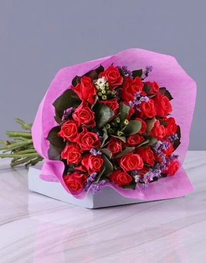 Spectacular Cerise Rose Bouquet - Product image