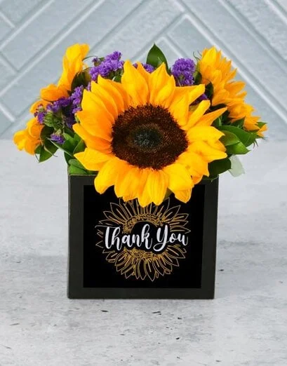 Stark Bold Sunflowers In A Box - Product image