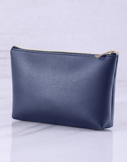 Stylish Navy Soft Pouch - Product image