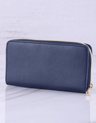 Stylish Navy Zip Purse - Product image