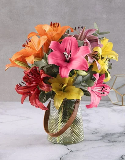 Summery Fiesta Lily Flowers - Product image