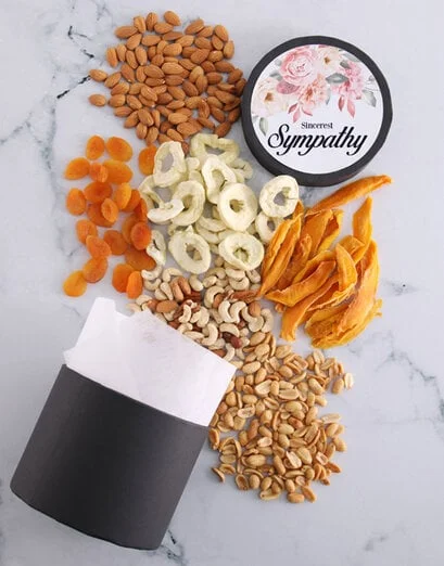 Sympathy Fruit And Nut Hatbox - Product image