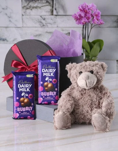Teddy and Cadbury Chocolates in Gift Box - Product image