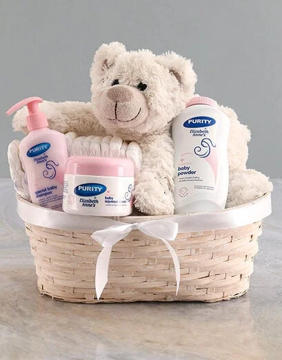 Teddy Bear Nappy Basket - Product image